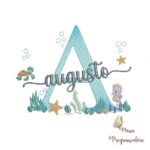 Matriz de Bordado - Augusto (fazemos Qualquer Nome)