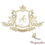 Matriz de Bordado Moldura Arabesco Aurora para bordar