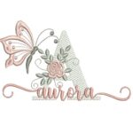 Matriz de Bordado - Aurora (fazemos Qualquer Nome)