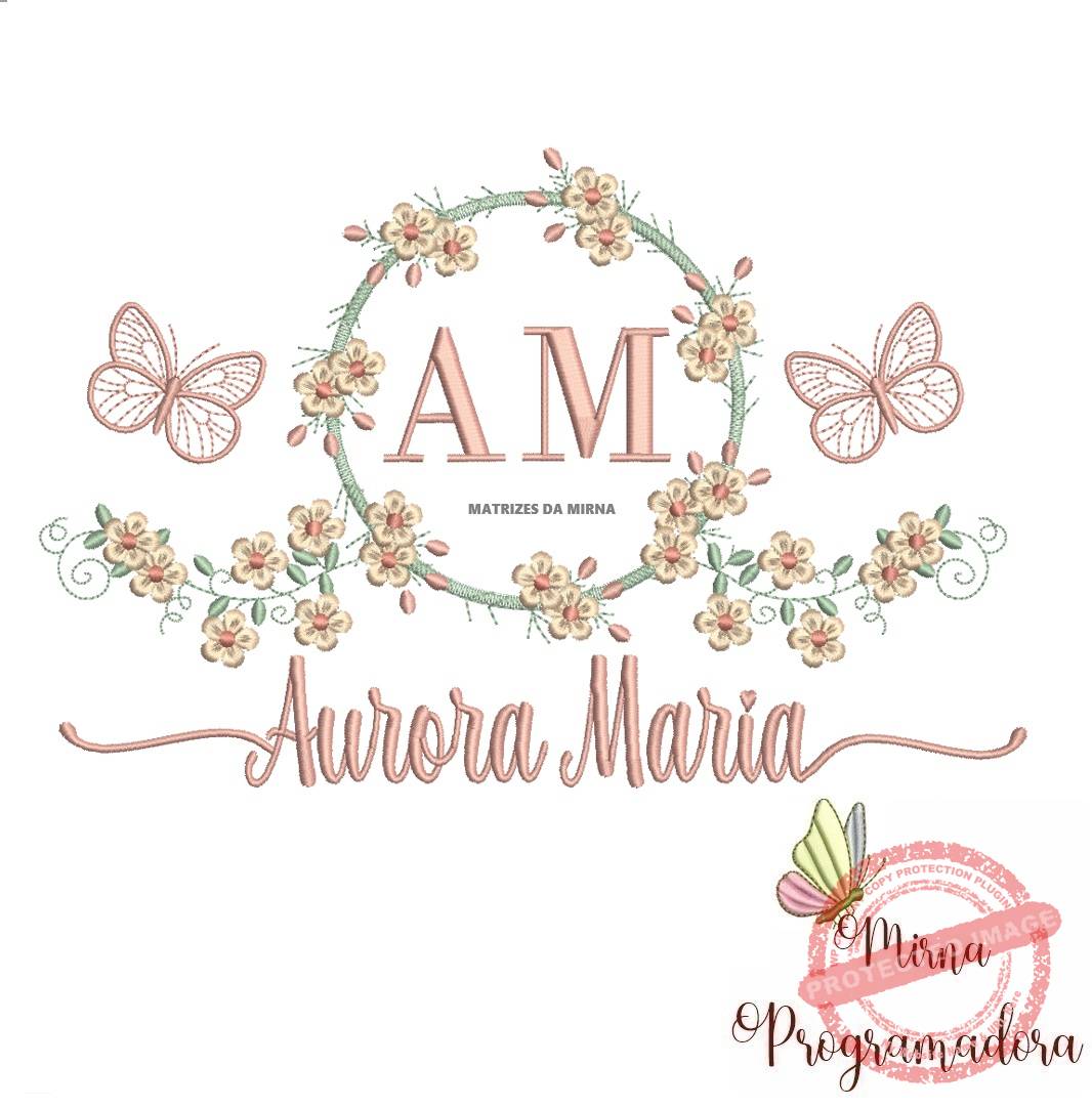 matriz de bordado Aurora Maria
