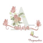 matriz de bordado aurora
