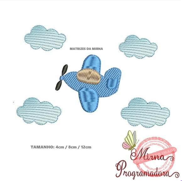 matriz-de-bordado-aviaozinho-nuvens-sewing Matriz de Bordado - Aviãozinho Núvens - Imagem 1