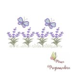 Matriz de Bordado - Barrinha Jardim Lavanda