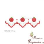 Matriz de Bordado - Barrinha Maçãs