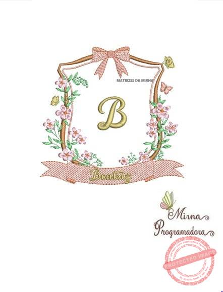 matriz-de-bordado-beatriz-brasao-flores-dst Matriz de Bordado - Beatriz Brasao Flores - Imagem 1