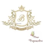 Matriz de Bordado Moldura Arabesco Beatriz para bordar