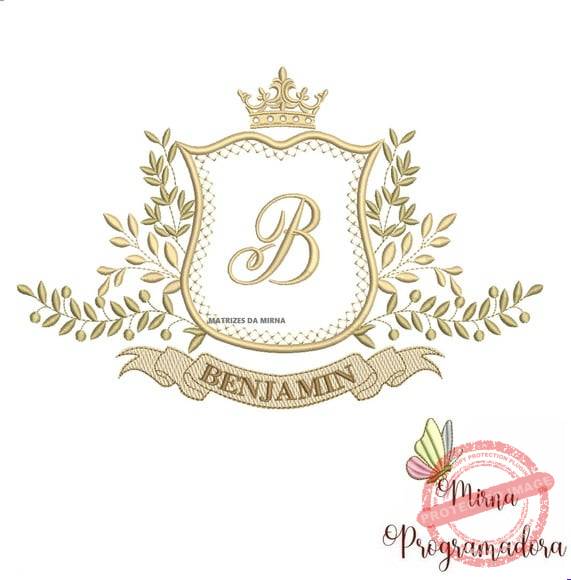 matriz-de-bordado-benjamin-fazemos-qualquer-nome-brother Matriz de Bordado Moldura Arabesco Benjamin - Imagem 1