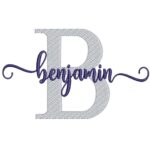Matriz de Bordado - Benjamin (fazemos Qualquer Nome)
