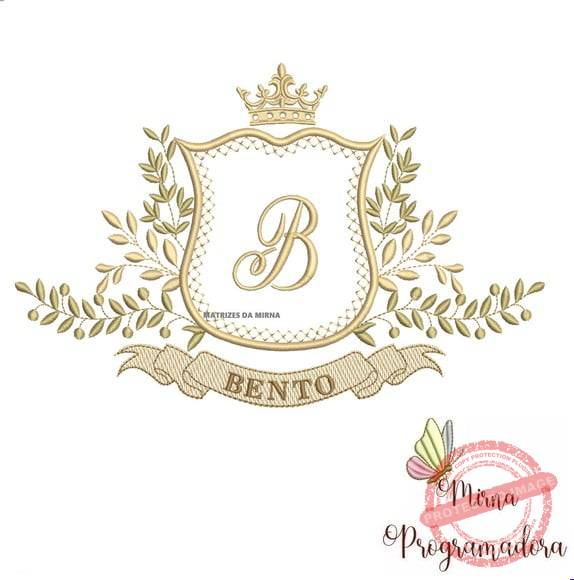 matriz-de-bordado-bento-fazemos-qualquer-nome-elna Matriz de Bordado Moldura Arabesco Bento para bordar - Imagem 1
