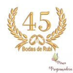 Matriz de Bordado - Bodas de Rubi