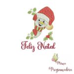 Matriz de Bordado - Boneco de Neve Feliz Natal