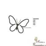 Matriz de Bordado - Borboleta Contorno