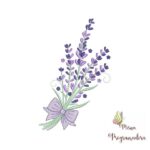 Matriz de Bordado - Buquê Lavanda