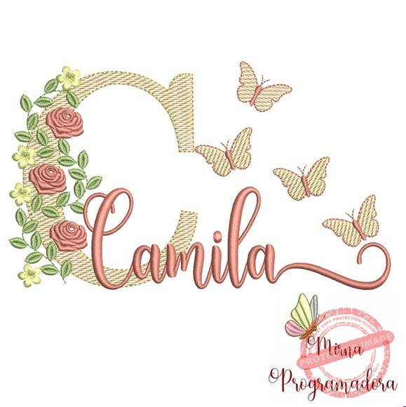 matriz-de-bordado-camila-fazemos-qualquer-nome-janome Matriz de Bordado - Camila (fazemos Qualquer Nome) - Imagem 1