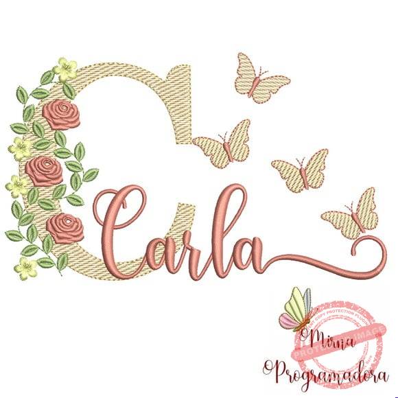 matriz-de-bordado-carla-fazemos-qualquer-nome-matrizes-de-bordado-mirna-programadora Matriz de Bordado - Carla (fazemos Qualquer Nome) - Imagem 1