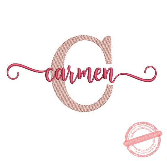 matriz-de-bordado-carmen-fazemos-qualquer-nome-dst Matriz de Bordado - Carmen(fazemos Qualquer Nome) - Imagem 1