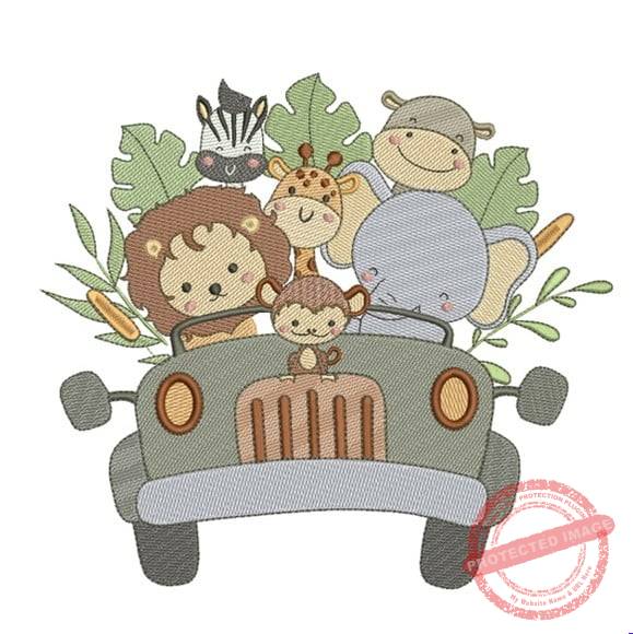 matriz-de-bordado-carro-safari-design Matriz de Bordado - Carro Safari - Imagem 1