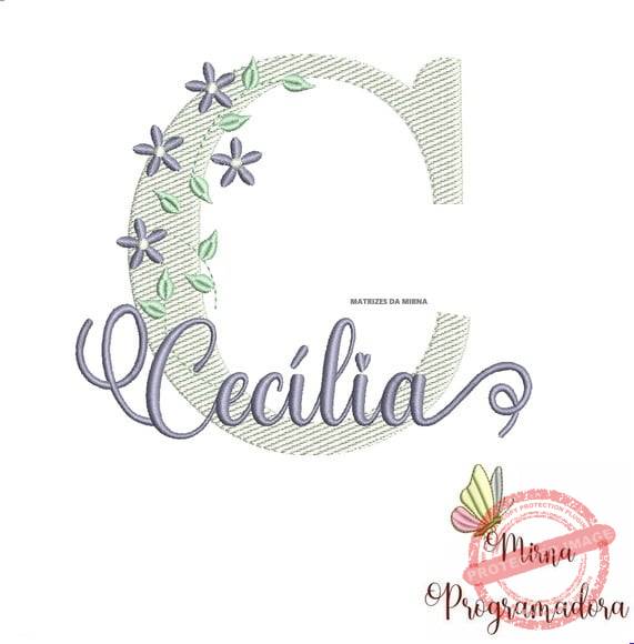 matriz-de-bordado-cecilia-fazemos-qualquer-nome-janome Matriz de Bordado - Cecília(fazemos Qualquer Nome) - Imagem 1
