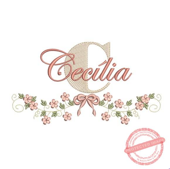 matriz-de-bordado-cecilia-fazemos-qualquer-nome Matriz de Bordado - Cecília (fazemos Qualquer Nome) - Imagem 1