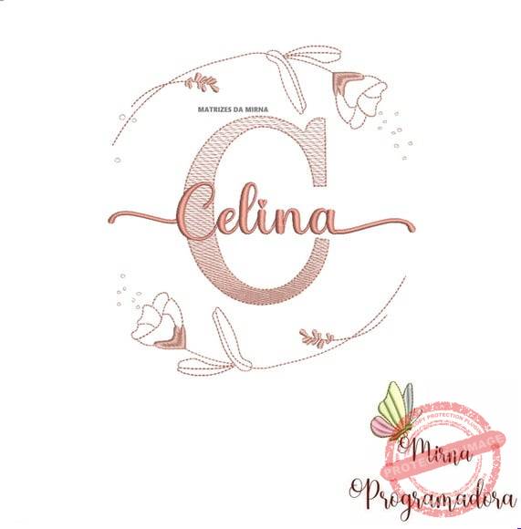 matriz-de-bordado-celina-fazemos-qualquer-nome-matriz-de-bordado-celina Matriz de Bordado - Celina (fazemos Qualquer Nome) - Imagem 1