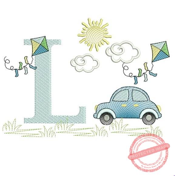 matriz-de-bordado-cenario-carro-pipa-letra-l-design Matriz de Bordado - Cenario Carro Pipa Letra l - Imagem 1