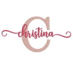 Matriz de Bordado - Christina(fazemos Qualquer Nome)