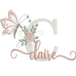 Matriz de Bordado - Claire (fazemos Qualquer Nome)