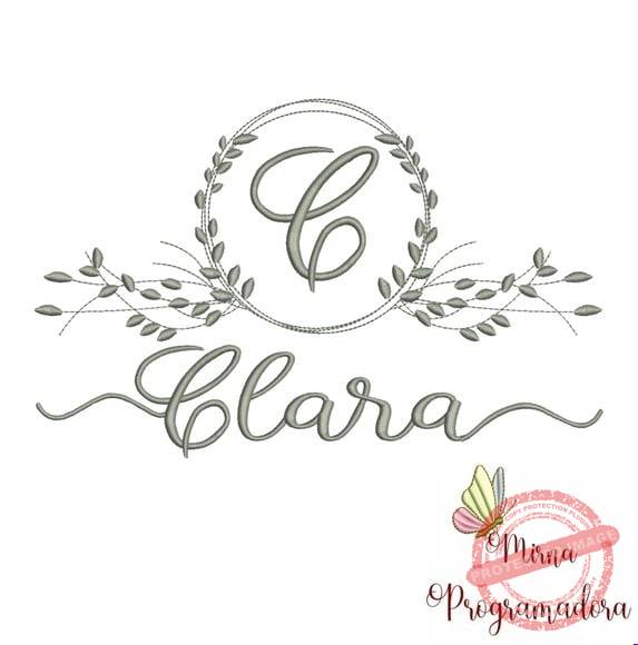 matriz-de-bordado-clara-fazemos-qualquer-nome-embroidery Matriz de Bordado - Clara (fazemos Qualquer Nome) - Imagem 1