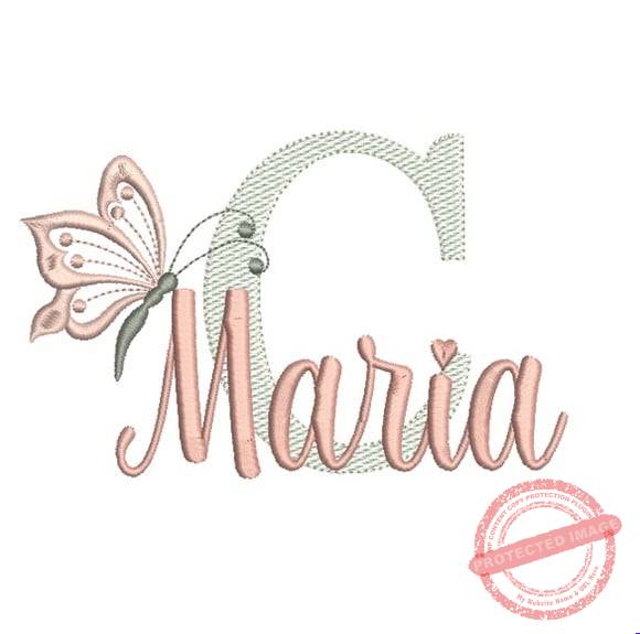 matriz-de-bordado-clara-maria-bordado-computadorizado Matriz de Bordado - Clara Maria (fazemos Qualquer Nome) - Imagem 1