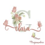 matriz de bordado clara