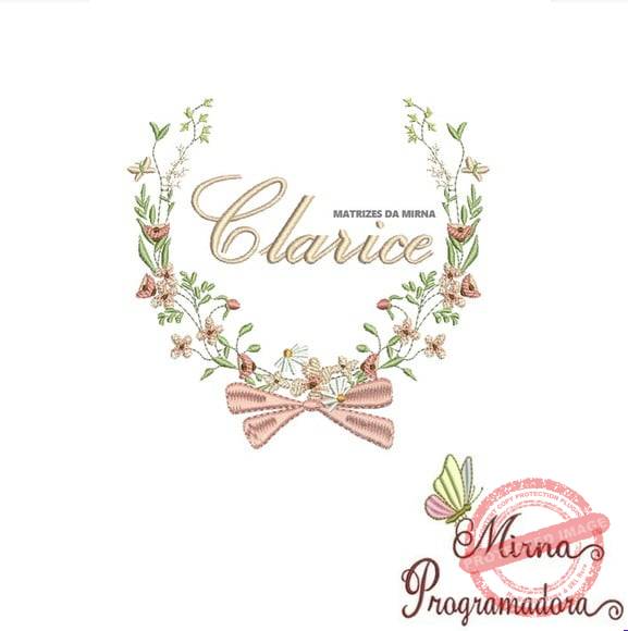 matriz-de-bordado-clarice-fazemos-qualquer-nome-elna Matriz de Bordado - Clarice (fazemos Qualquer Nome) - Imagem 1