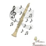 Matriz de Bordado Clarinete