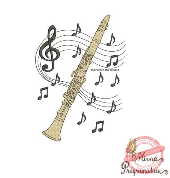 matriz-de-bordado-clarinete-bordadeiras Matriz de Bordado Clarinete - Imagem 1