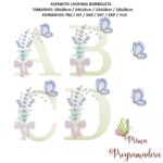 Matriz de Bordado Colecao Alfabeto Lavanda