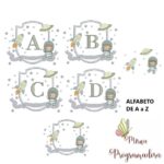 Matriz de Bordado- Coleção Alfabeto Meu Pequeno Astronauta