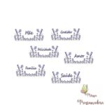 Matriz de Bordado - Coleção Lavanda Palavras