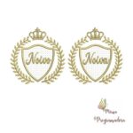 Matriz de Bordado - Coleção Noivo e Noiva Mold Coroa Aplique