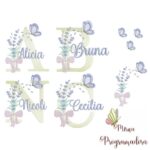 Matriz de Bordado - Coleção Nomes e Flores