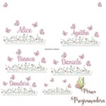 Matriz de Bordado - Coleção 100 Nomes Jardim Borboletas