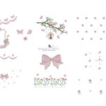 Matriz de Bordado - Coleção Pequenas Borboletas com Flores