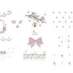 Matriz de Bordado - Coleção Pequenas Borboletas e Flores