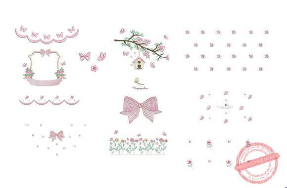 matriz-de-bordado-colecao-pequenas-borboletas-e-flores-matrizes-de-bordados-desenhos Matriz de Bordado - Coleção Pequenas Borboletas e Flores - Imagem 1