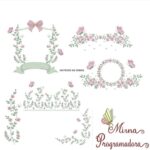Matriz de Bordado - Coleção Raminhos e Folhas