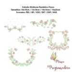 Matriz de Bordado - Coleção Raminhos Flores