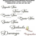 Matriz de Bordado - Coleção Semaninha