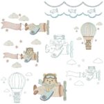 Matriz de Bordado Coleção Ursinho Aviador