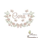 Matriz de Bordado - Cora (fazemos Qualquer Nome)