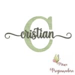 Matriz de Bordado - Cristian (fazemos Qualquer Nome)