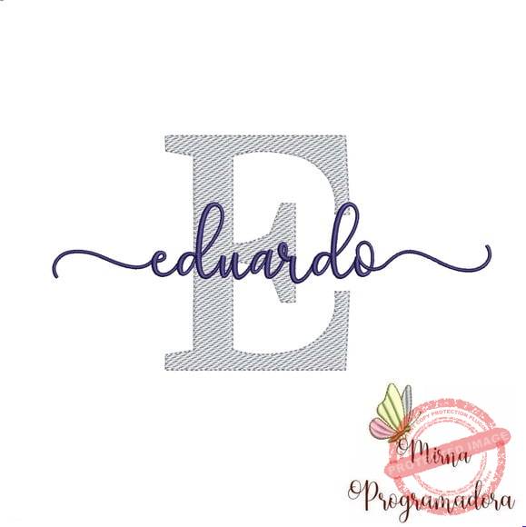 matriz-de-bordado-eduardo-fazemos-qualquer-nome-embroidery Matriz de Bordado - Eduardo (fazemos Qualquer Nome) - Imagem 1