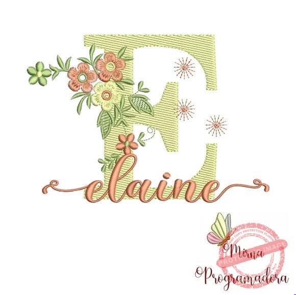 matriz-de-bordado-elaine-fazemos-qualquer-nome-matrizes-de-bordado-programadora-mirna Matriz de Bordado - Elaine (fazemos Qualquer Nome) - Imagem 1